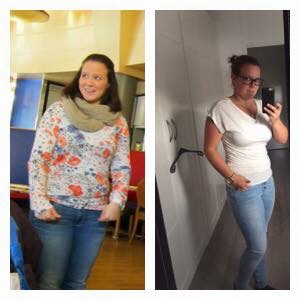 Anja before and after (FOOD&YOU)