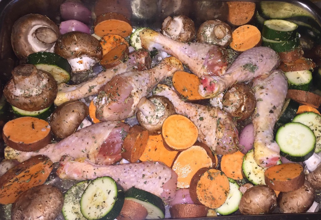 Drumsticks met zoete aardappel uit de oven! FOOD&YOU